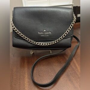 Kate Spade Madison Willow small Crossbody Purse black Pebble Leather